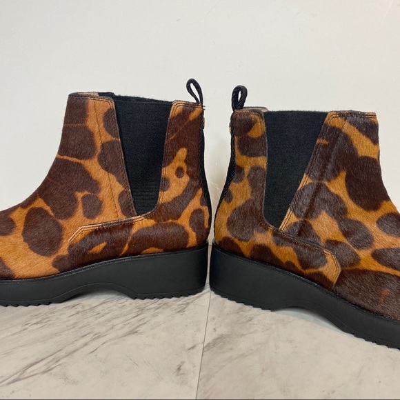 New! Louise et Cie Zareb Leopard Print Platform Bootie 7 1/2 - Picture 7 of 13